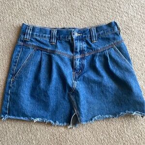 Free People denim mini skirt